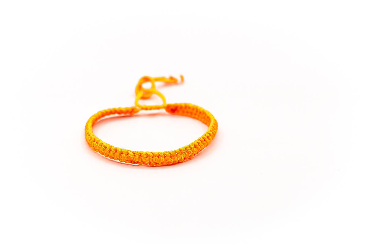 PSB191 - Lumo Orange Braided Bracelet