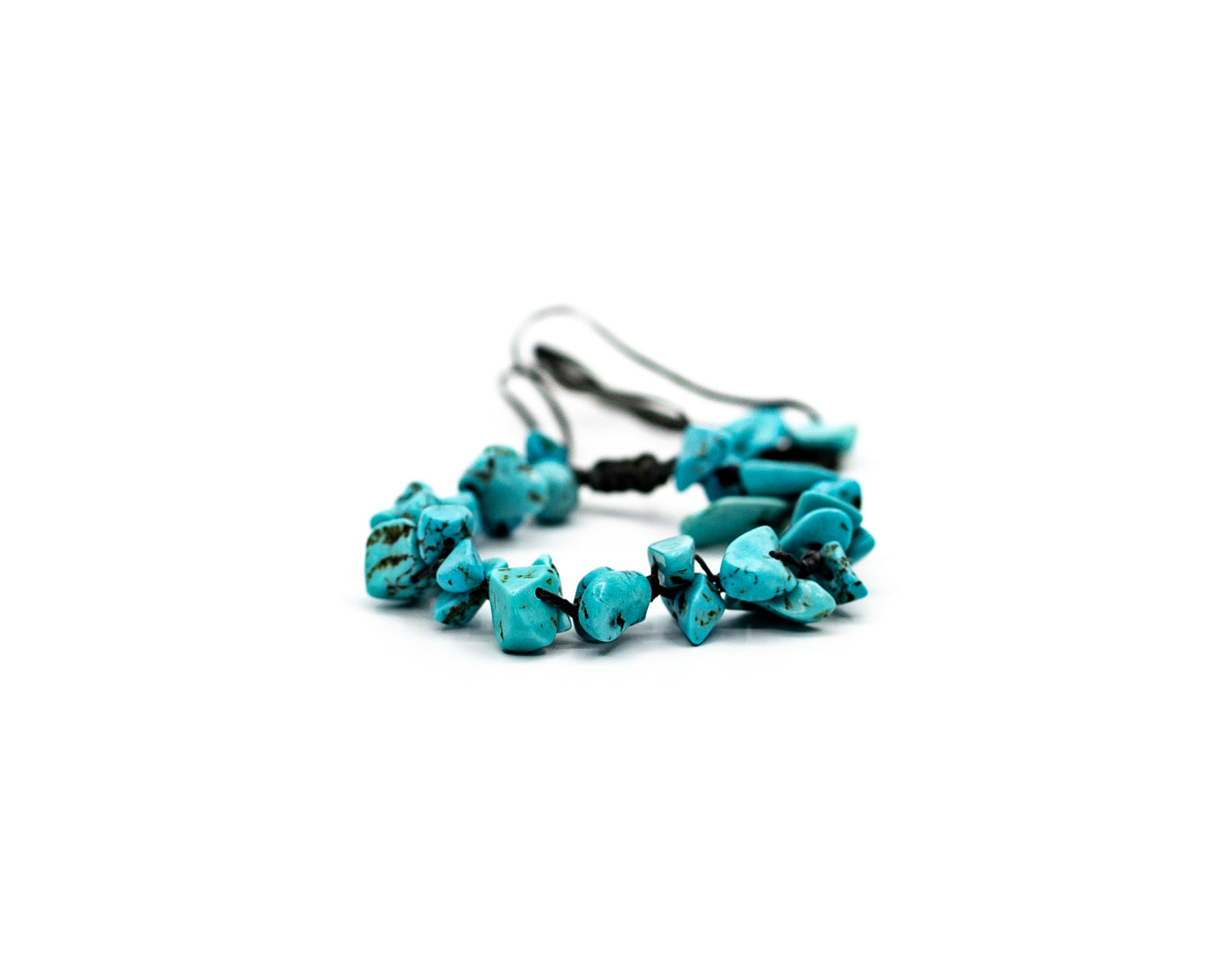 PALM STRINGS - FULL TURQUOISE BEADS GREY STRING