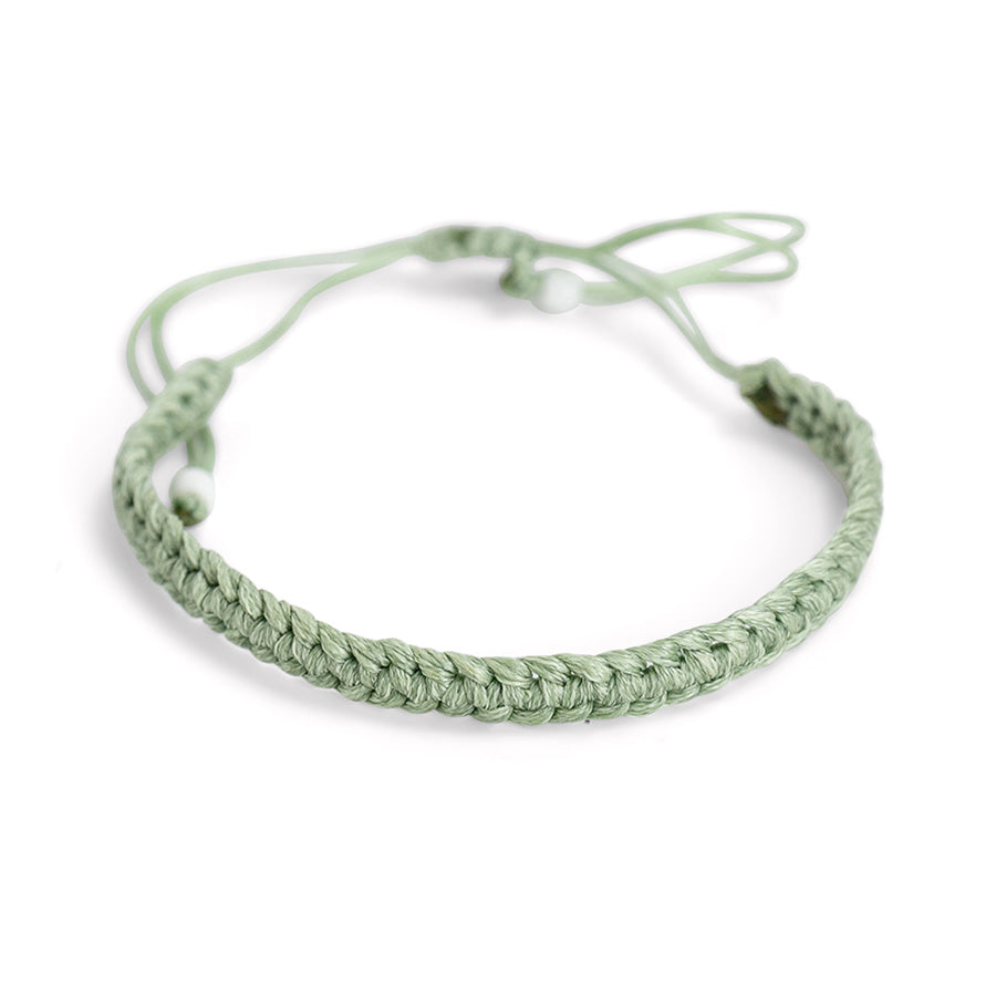 PSB834 - Light Sage Green Full Braided Bracelet