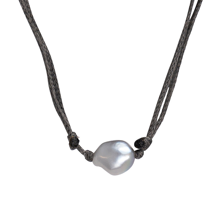 PALM STRINGS - LARGE LIGHT GREY PEARL GREY STRING