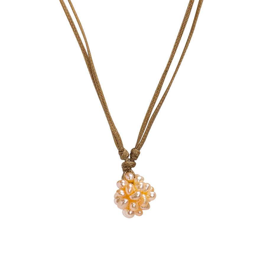 PALM STRINGS - PINK PEARL CLUSTER SAND STRING