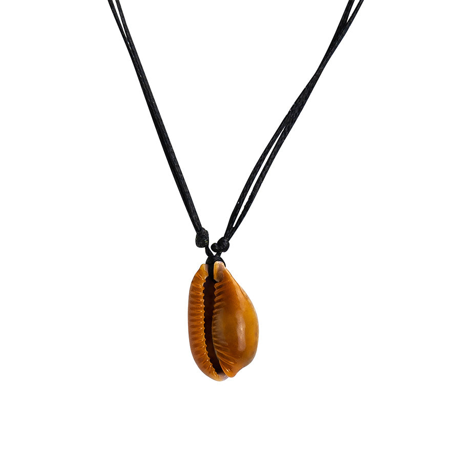PALM STRINGS - SMALL COWRIE ON BLACK STRING