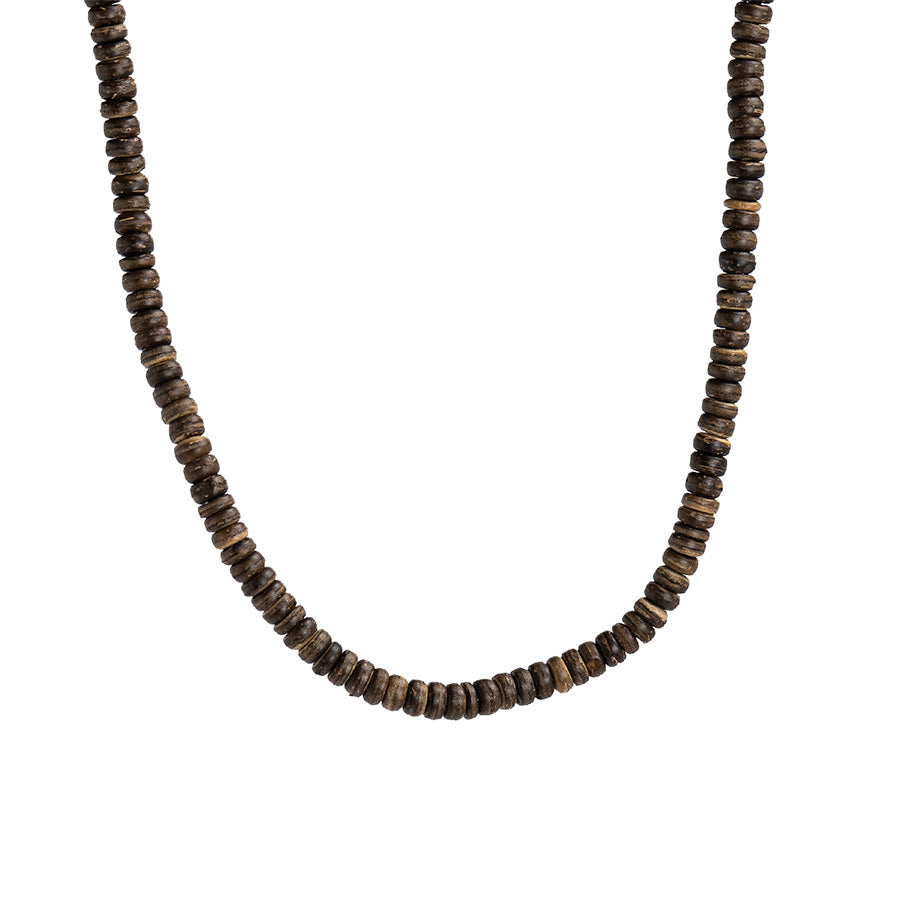 PSN466 - Brown Coco Bead Necklace