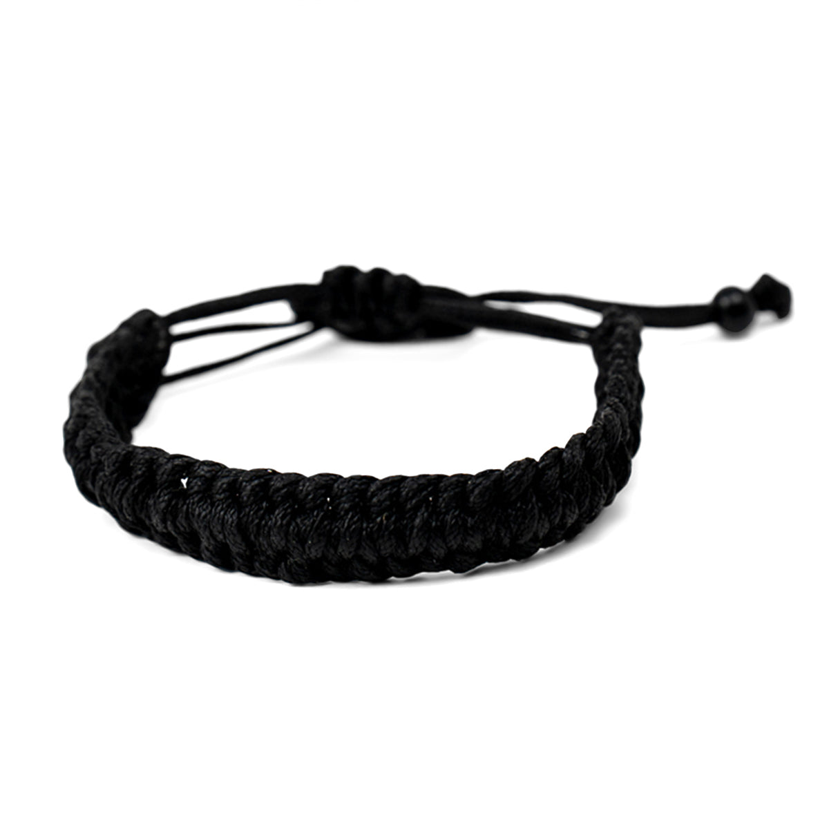 PSB236 - Full Braided Black String Bracelet