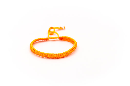 PSB191 - Lumo Orange Braided Bracelet