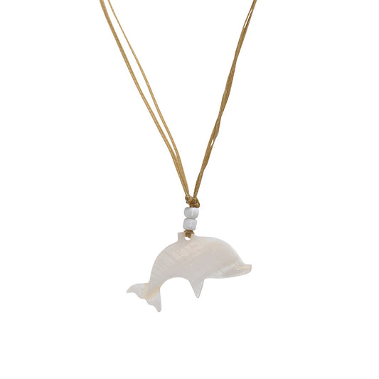 PALM STRINGS - MEDIUM DOLPHIN MOTHER OF PEARL SAND SRING