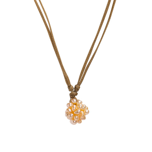 PALM STRINGS - PINK PEARL CLUSTER SAND STRING