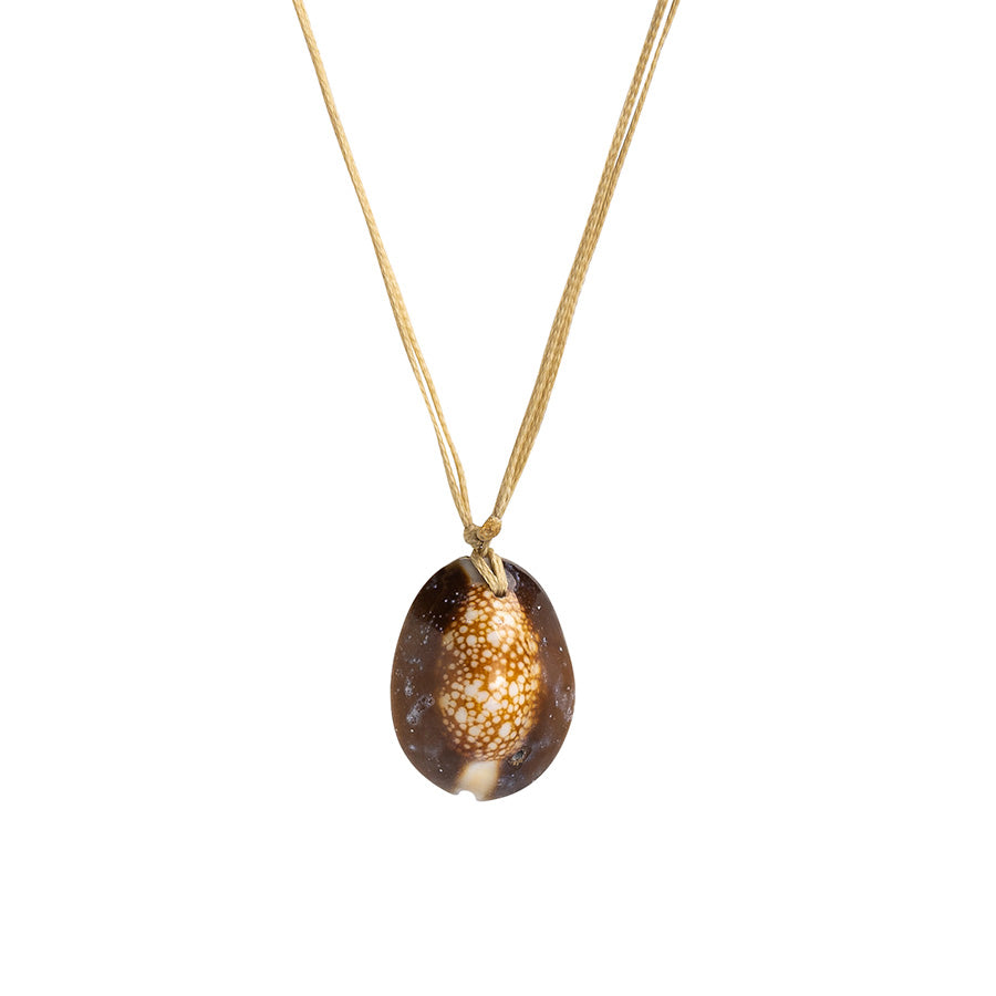 PSN430 - Large Cowrie Shell Necklace on Sand String