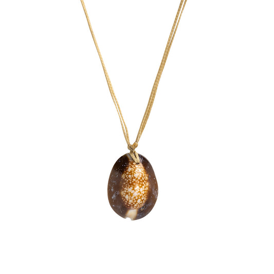 PSN430 - Large Cowrie Shell Necklace on Sand String